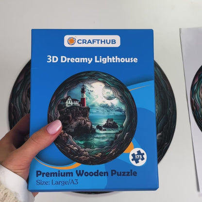 3D Dreamy Lighthouse - Jigsaw Puzzle