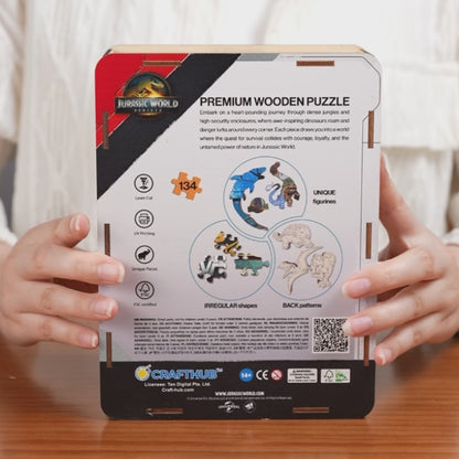 Jurassic Icons - Wooden Jigsaw Puzzle