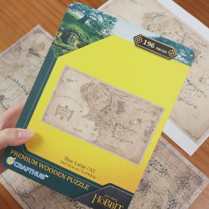 The Great Map of Middle-earth - Wooden Jigsaw Puzzle