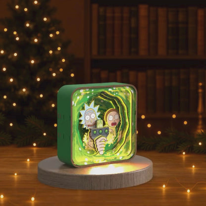 Rick and Morty Forever - 3D DIY Wooden Puzzle Night Lamp