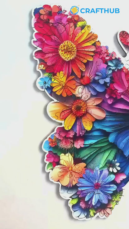 Floral Butterfly - Jigsaw Puzzle