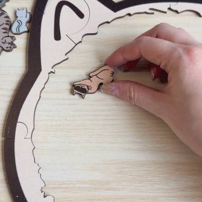 Cat Shaped - Jigsaw Puzzle