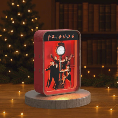 Friends Time - 3D DIY Wooden Puzzle Night Lamp