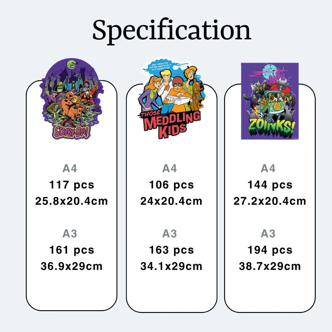 Wooden Jigsaw Puzzles 3-Pack Scooby-Doo™ Wooden Jigsaw Puzzle Set