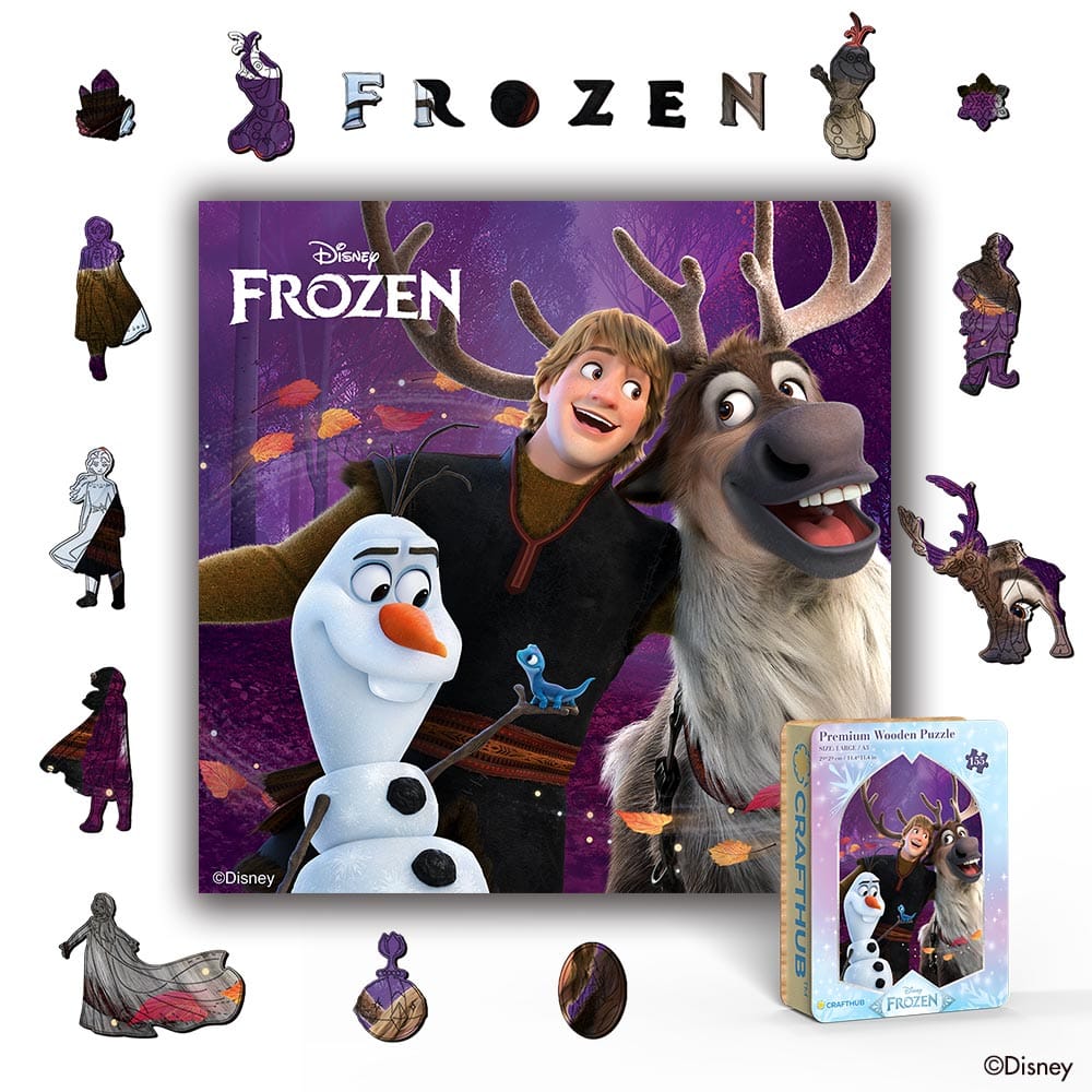 Wooden Jigsaw Puzzles A4 + Wooden Gift Box Winter Friends – Wooden Jigsaw Puzzle