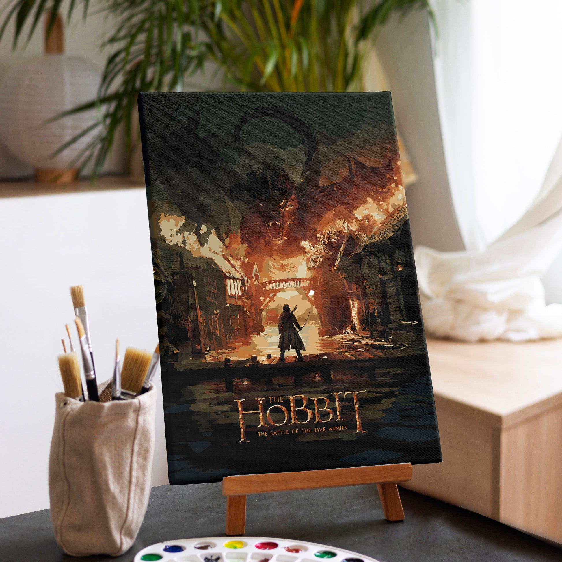 Painting By Numbers Kits 15.7" x 23.6" (40x60cm) The Battle Of The Five Armies - Paint By Numbers Kit