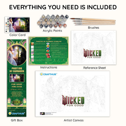 Painting By Numbers Kits 15.7" x 17.7" (40x45 cm) For Good, For Ever - Paint By Numbers Kit