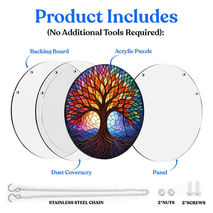 Acrylic Jigsaw Puzzle Acrylic Jigsaw Puzzle Suncatcher - Tree of Life