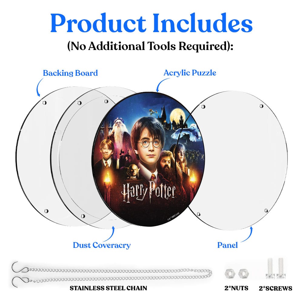 Acrylic Jigsaw Puzzle Acrylic Jigsaw Puzzle Suncatcher - Wizarding Heroes
