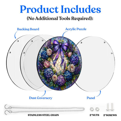 Acrylic Jigsaw Puzzle Violet Wreath - Acrylic Jigsaw Puzzle