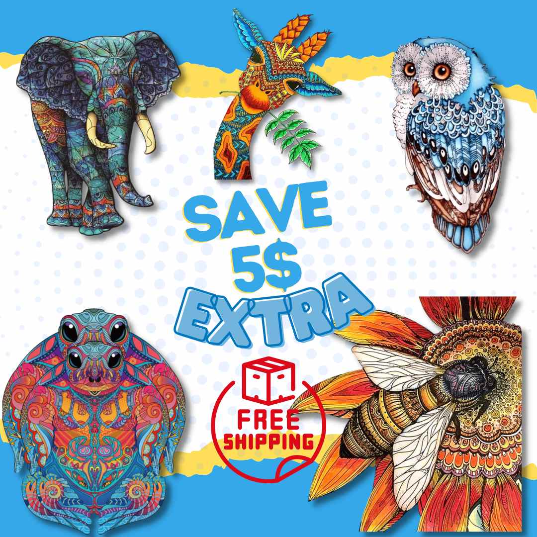 5 x A3 Best Sellers (EXTRA 5USD OFF + FREE SHIPPING) Top 5 Best Sellers - Wooden Jigsaw Puzzles