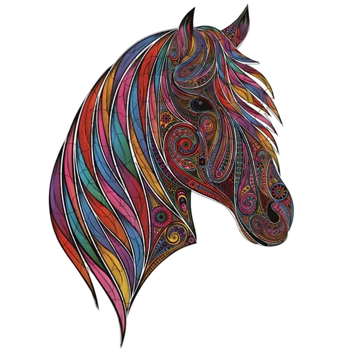 A5 Color horse - Jigsaw Puzzle