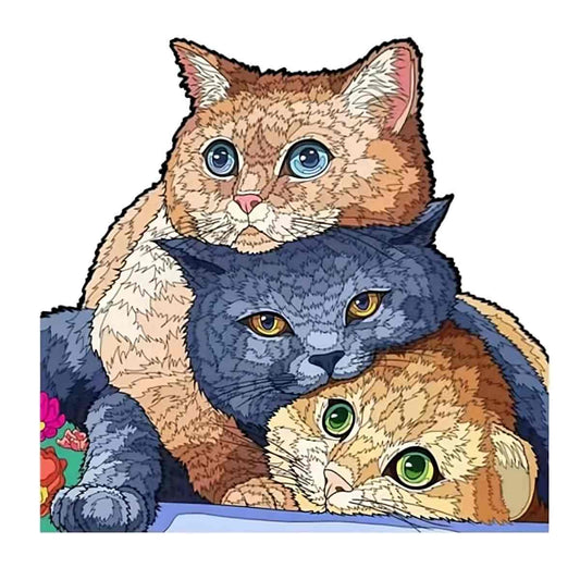 A5 Tri-Cats - Jigsaw Puzzle
