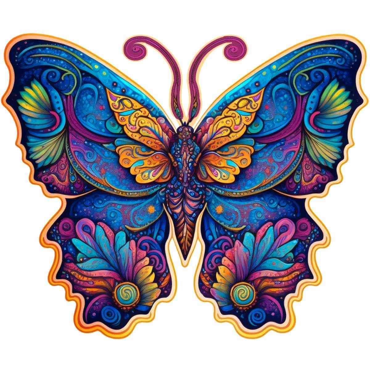 Animal Jigsaw Puzzle > Wooden Jigsaw Puzzle > Jigsaw Puzzle A5 Galaxy Butterfly - Jigsaw Puzzle