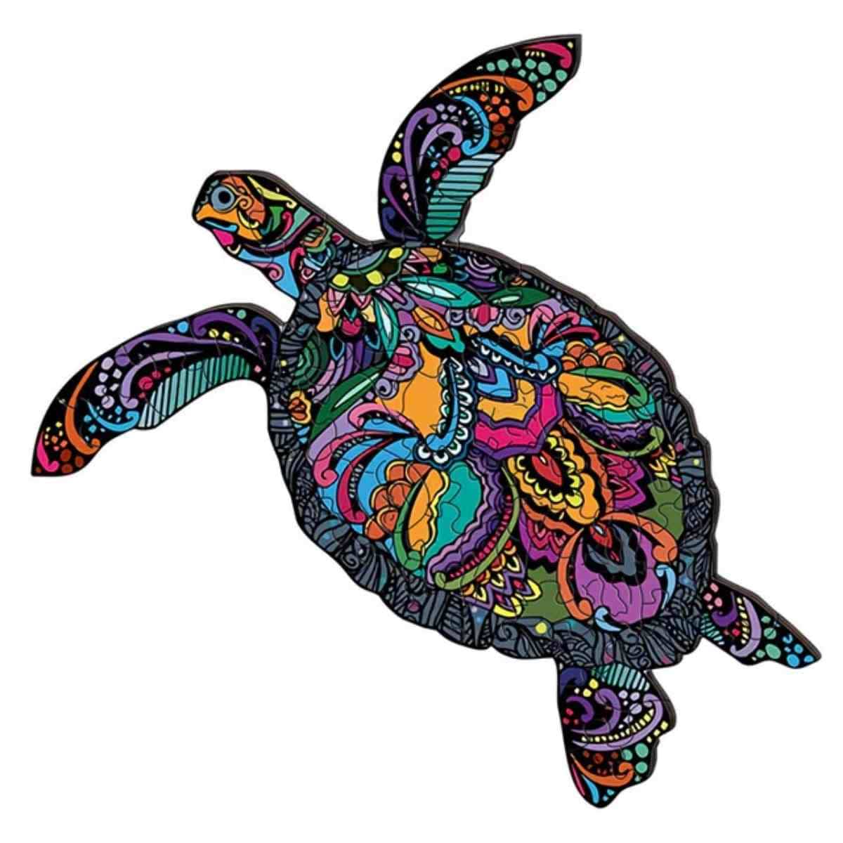 A5 Floral Turtle - Jigsaw Puzzle