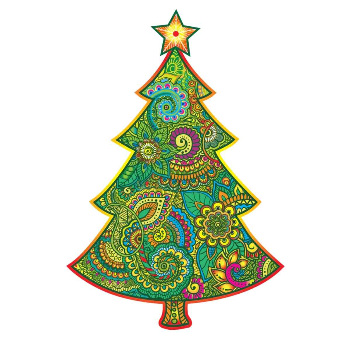 A5 Christmas Tree - Wooden Jigsaw Puzzle