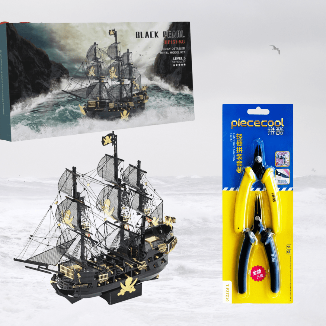 Black Pearl Pirate Ship 3D Watercraft Model