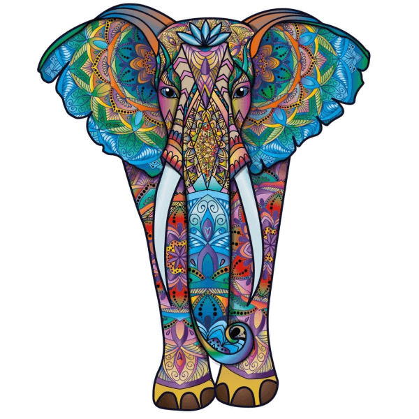 A5/Small Elephant - Wooden Jigsaw Puzzle