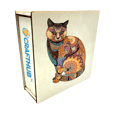 Cosy Cat Wooden Jigsaw Puzzle