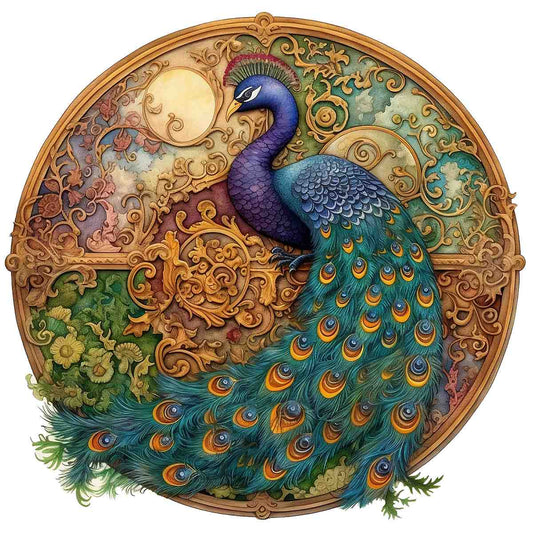 Animal Jigsaw Puzzle > Wooden Jigsaw Puzzle > Jigsaw Puzzle A5 Celestial Peacock - Jigsaw Puzzle