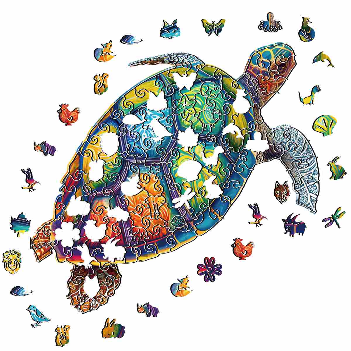 Colorful Turtle Jigsaw Puzzle